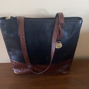 Vintage Brahmin Large Croc Shopper Tote